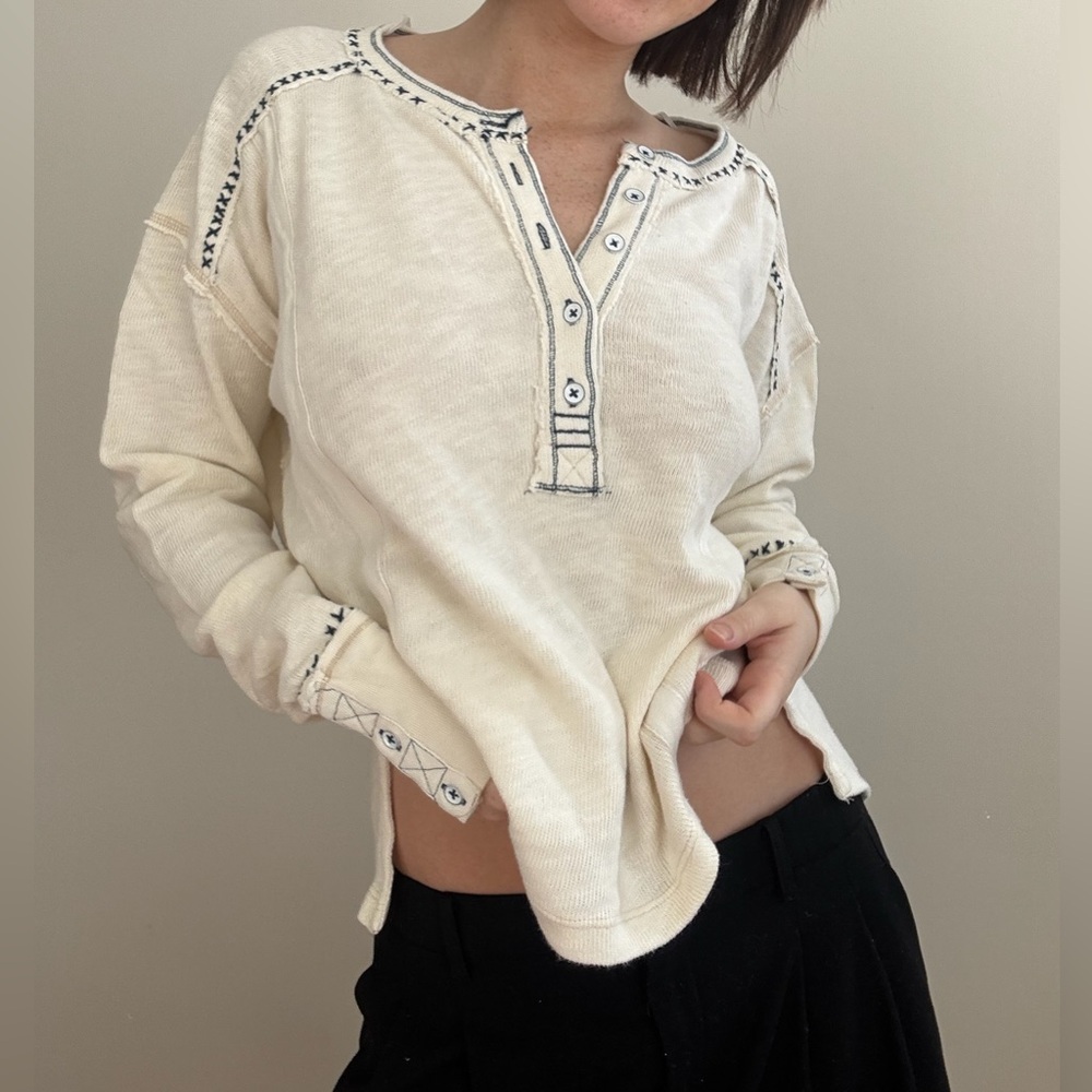 Free People Taylor Henley tunic top EUC